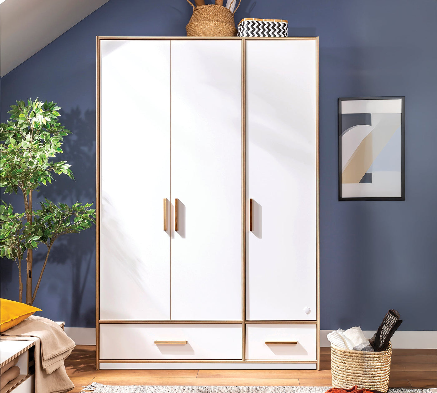 Modera 3 Kapılı Çekmeceli Dolap