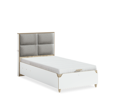 Modera Fabric Headed Bed With Base