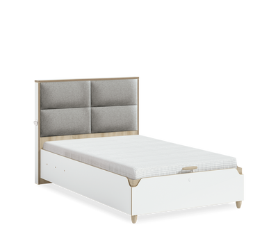 Modera Fabric Headed Bed With Base