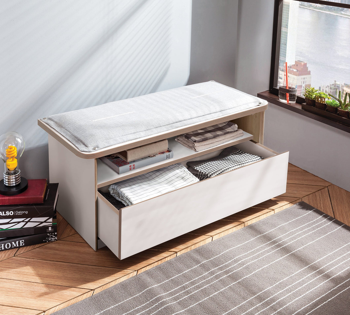 Modera مقعد بوف مع درج