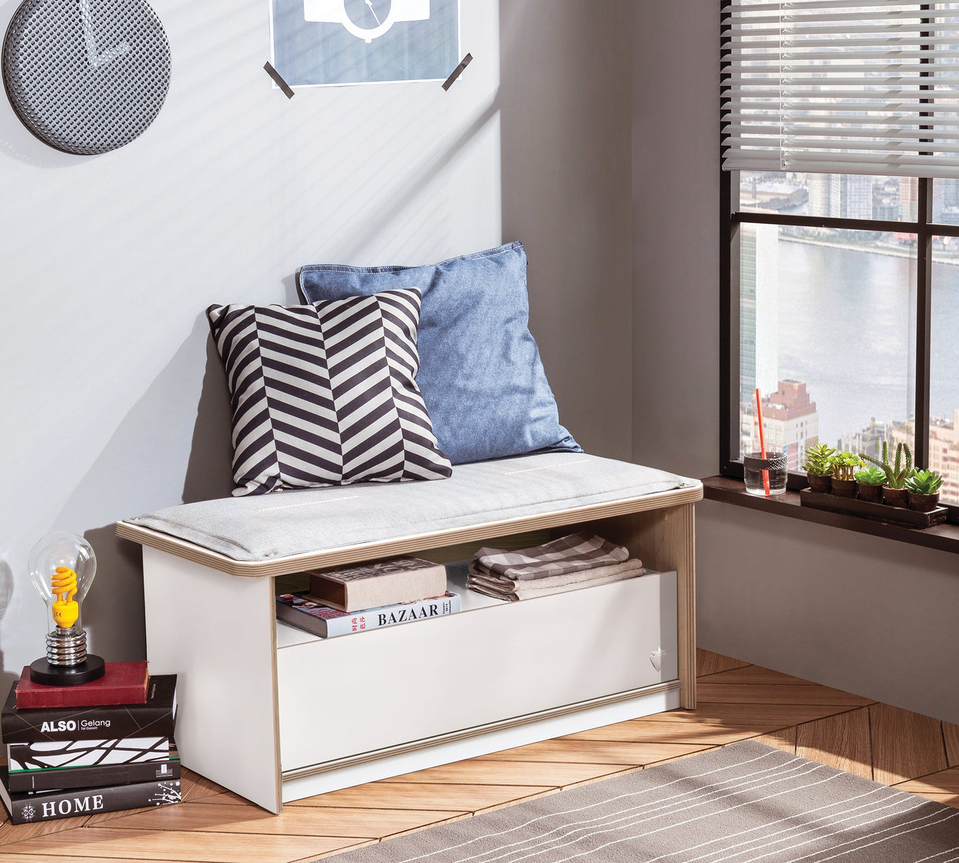 Modera مقعد بوف مع درج