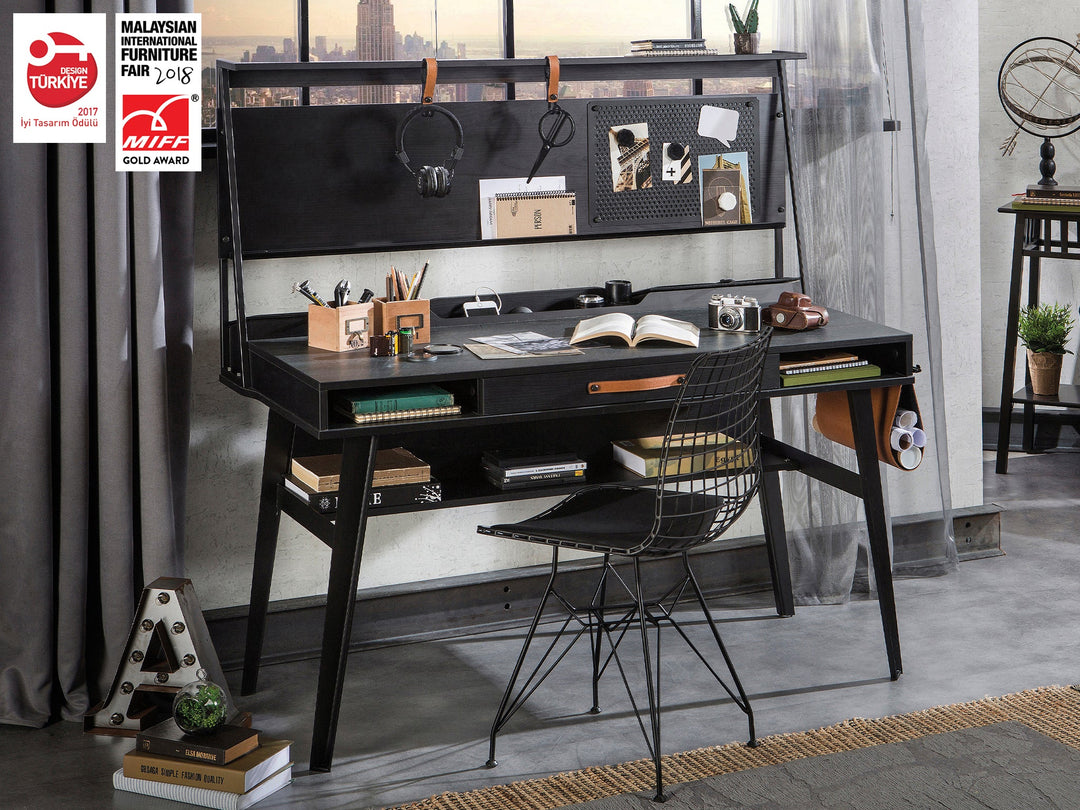 Dark Metal Study Desk (With Unit) – Cilek World