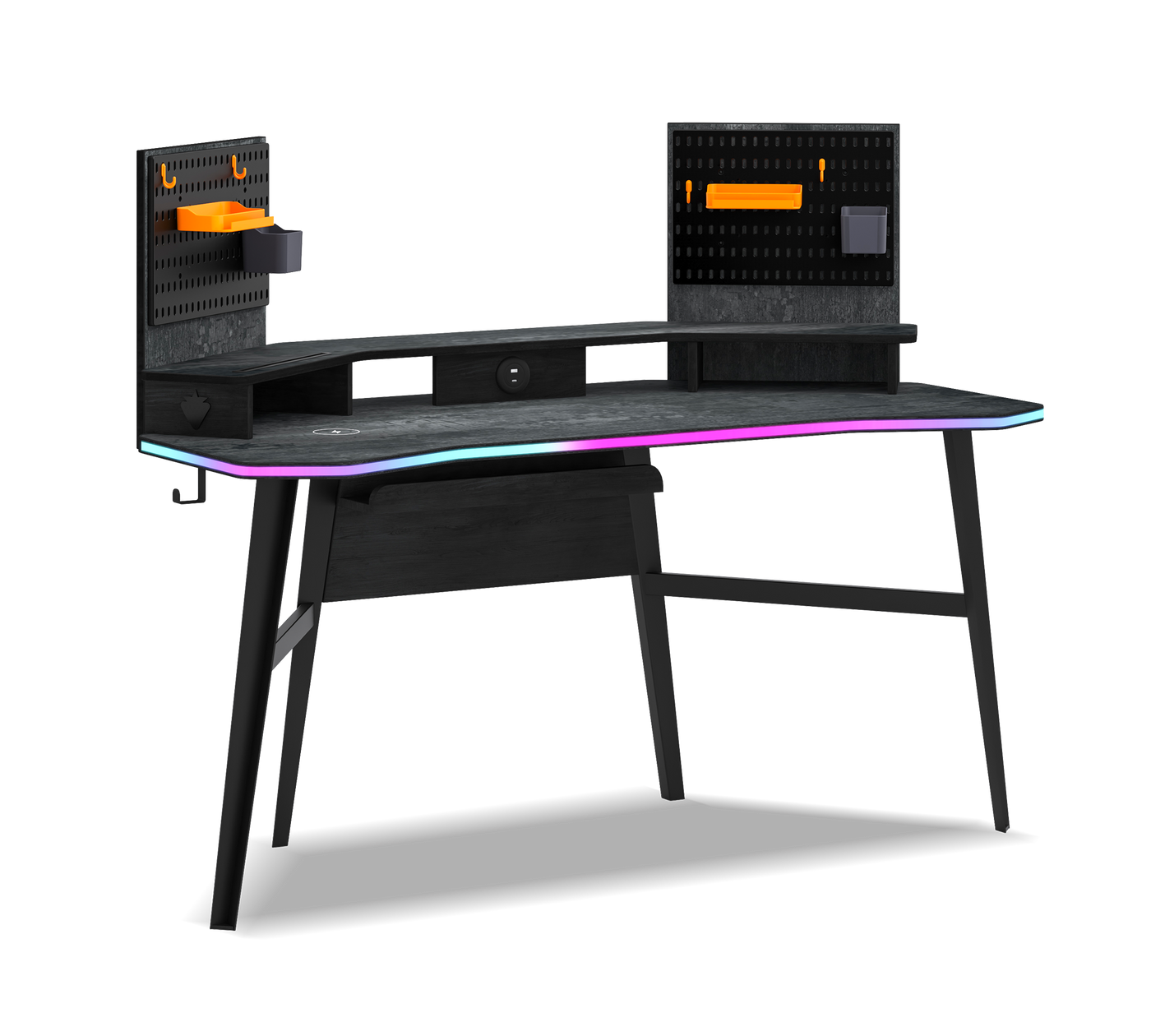 Dark Metal Gaming Desk