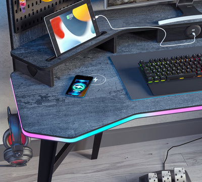 Dark Metal Gaming Desk