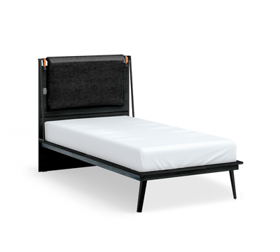 Dark Metal Line Bed