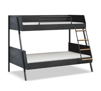 Dark Metal Large Bunk Bed (90x200-120x200 cm)