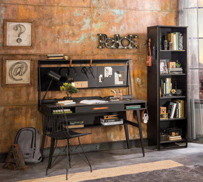 Dark Metal Bookcase