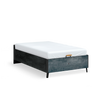 Dark Metal Bed With Base Without Headboard (120x200 cm)