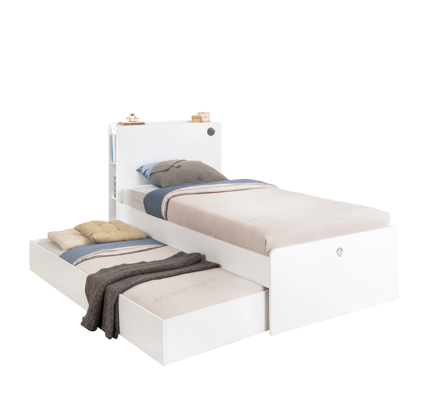 White pull-out Bed (90x190 cm)