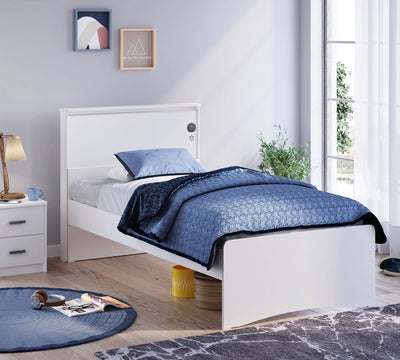 White Flat Headboard (100 cm)
