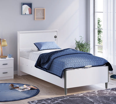 White Flat Headboard (100 cm)