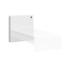 White Bookshelf Headboard (100 cm)