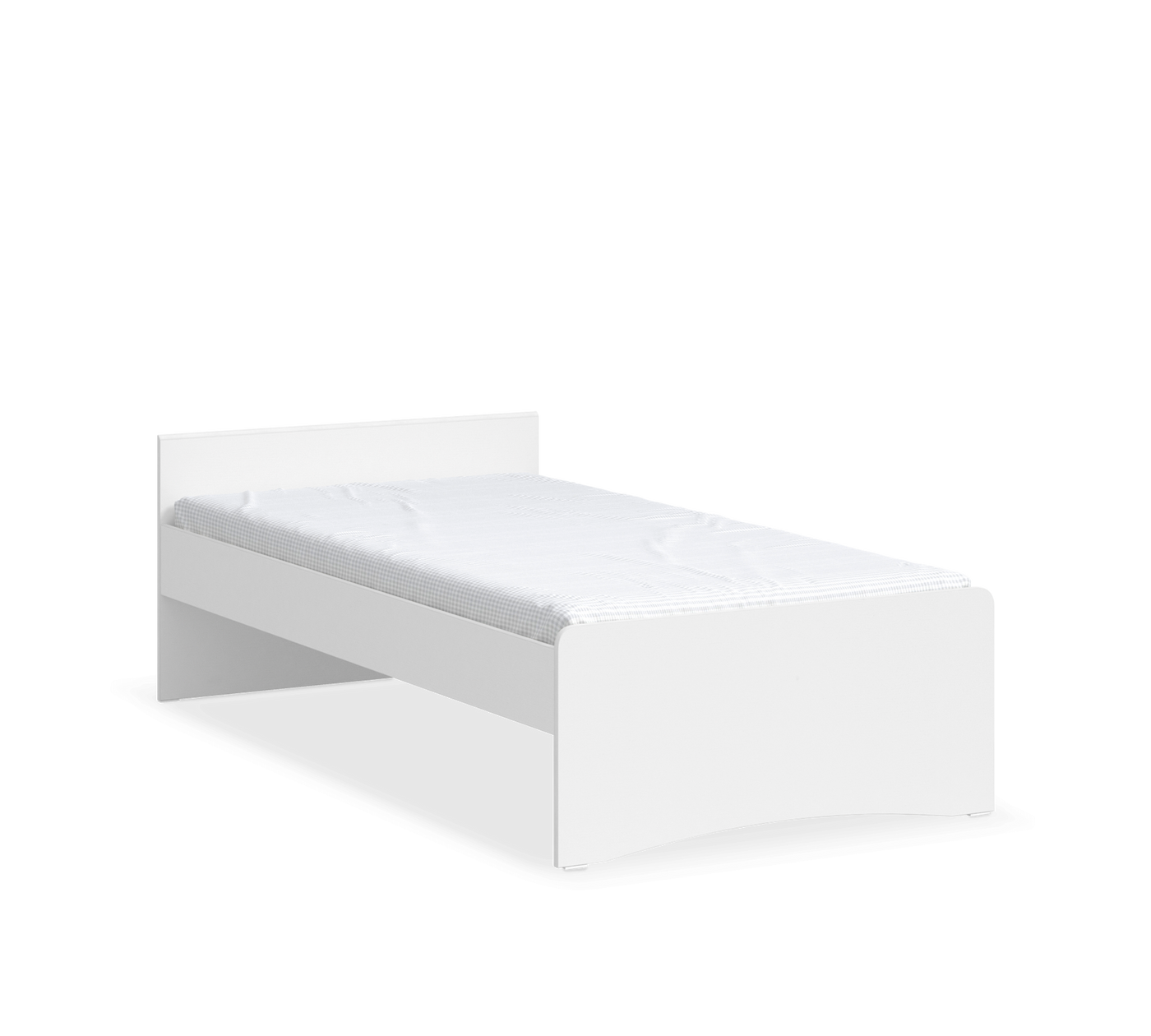 White Bed Bookshelf Headboard