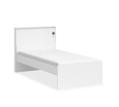 White Headless Bed (100x200 cm)