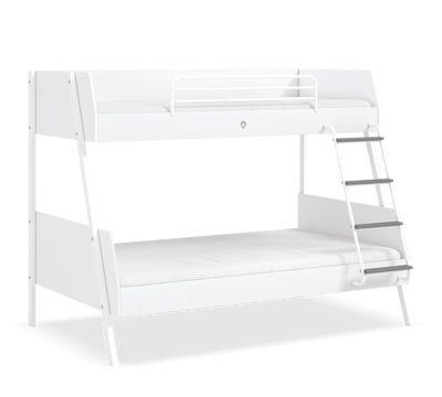 White Large Bunk Bed (90x200-120x200 cm)