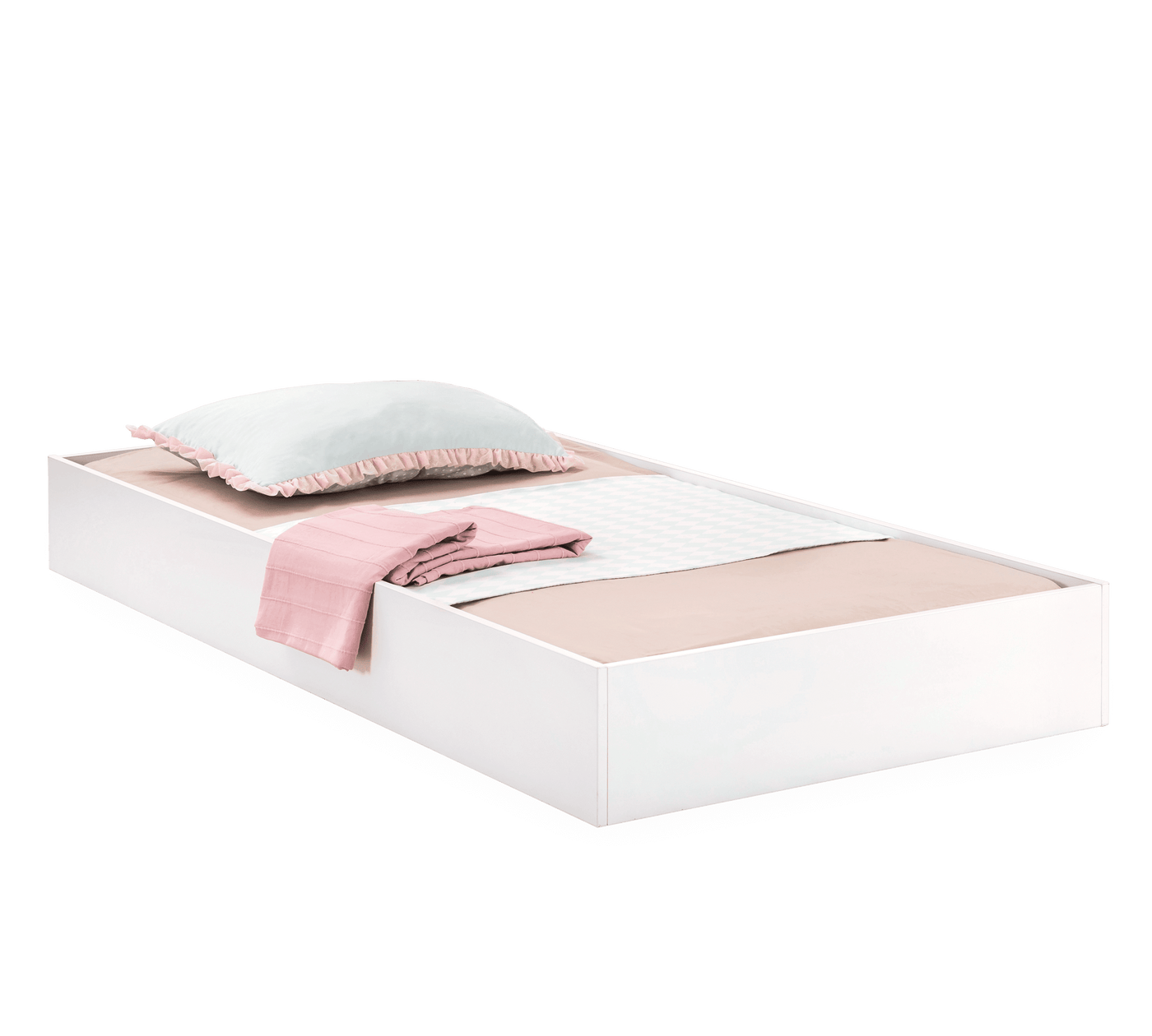 Selena Pink Pull-out Bed (90x190 cm)