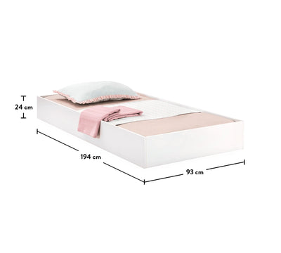 Selena Pink Pull-out Bed (90x190 Cm)