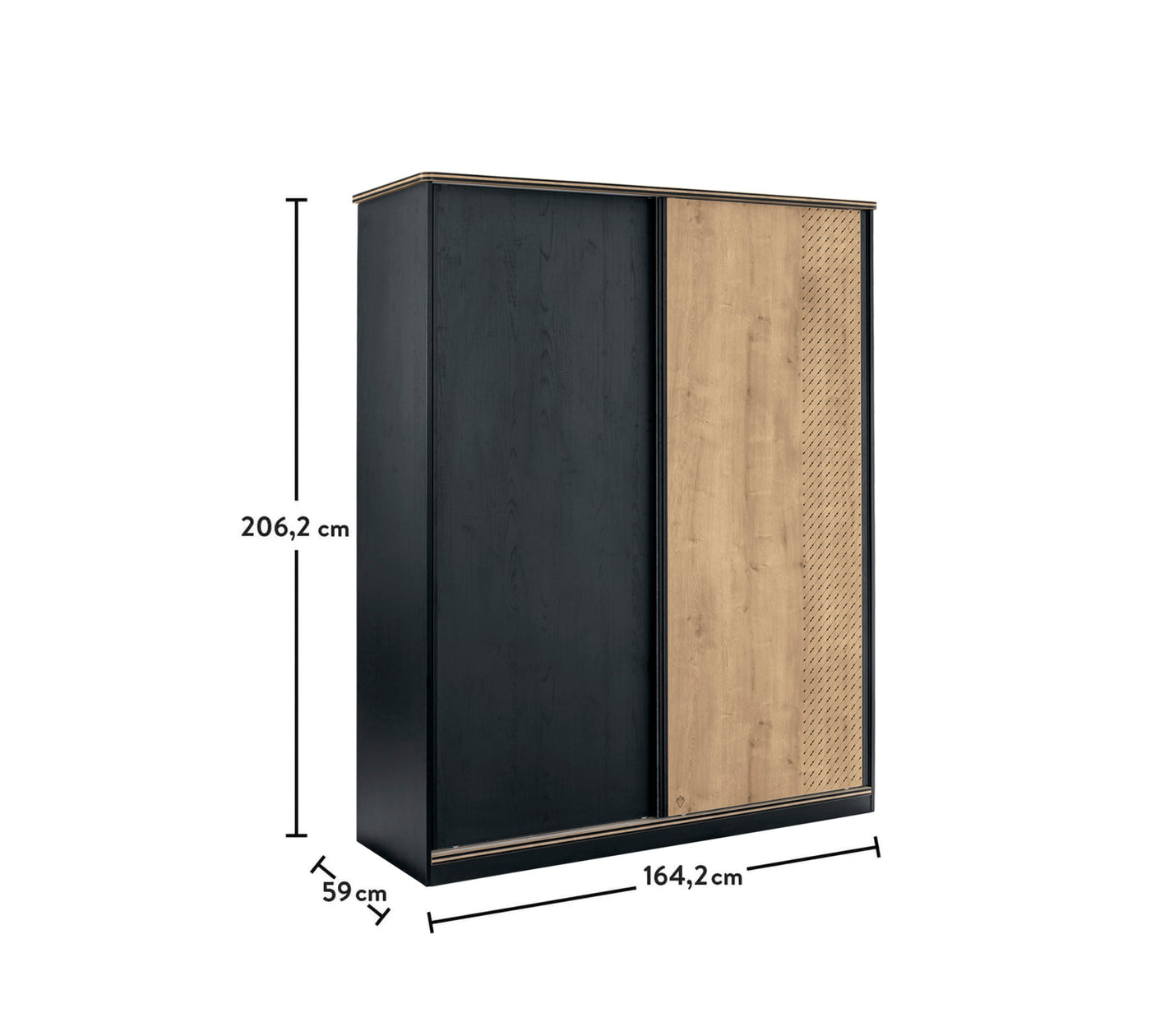 Black Schiebeschrank