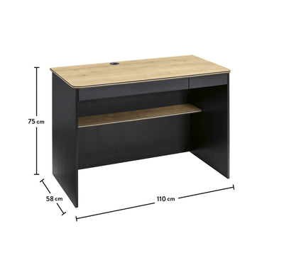 Black Small Study Desk