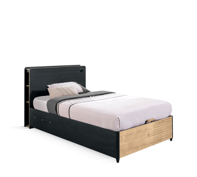 Black Bed With Base
