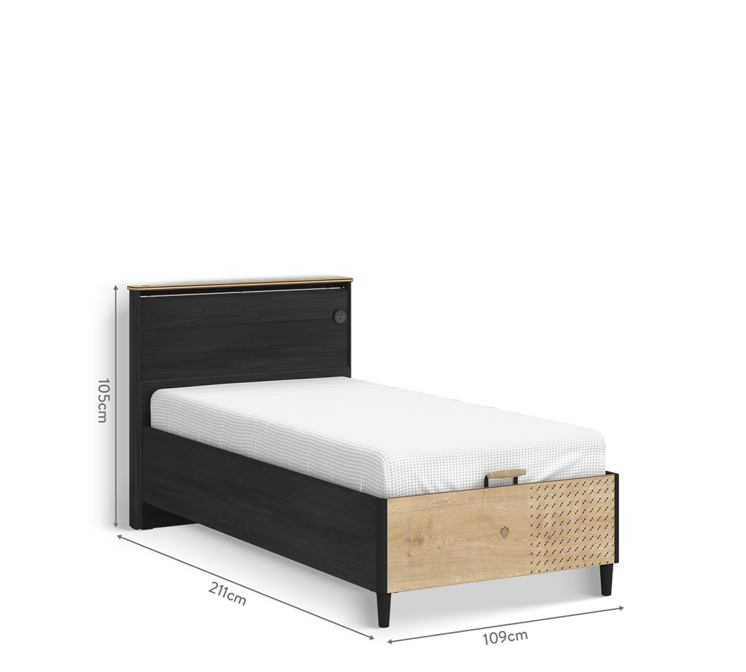 Black Bed With Base – Cilek World