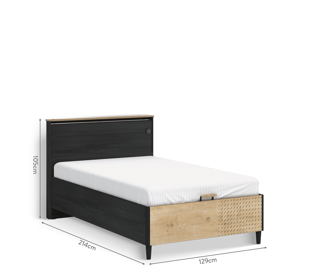Black Bed With Base – Cilek World
