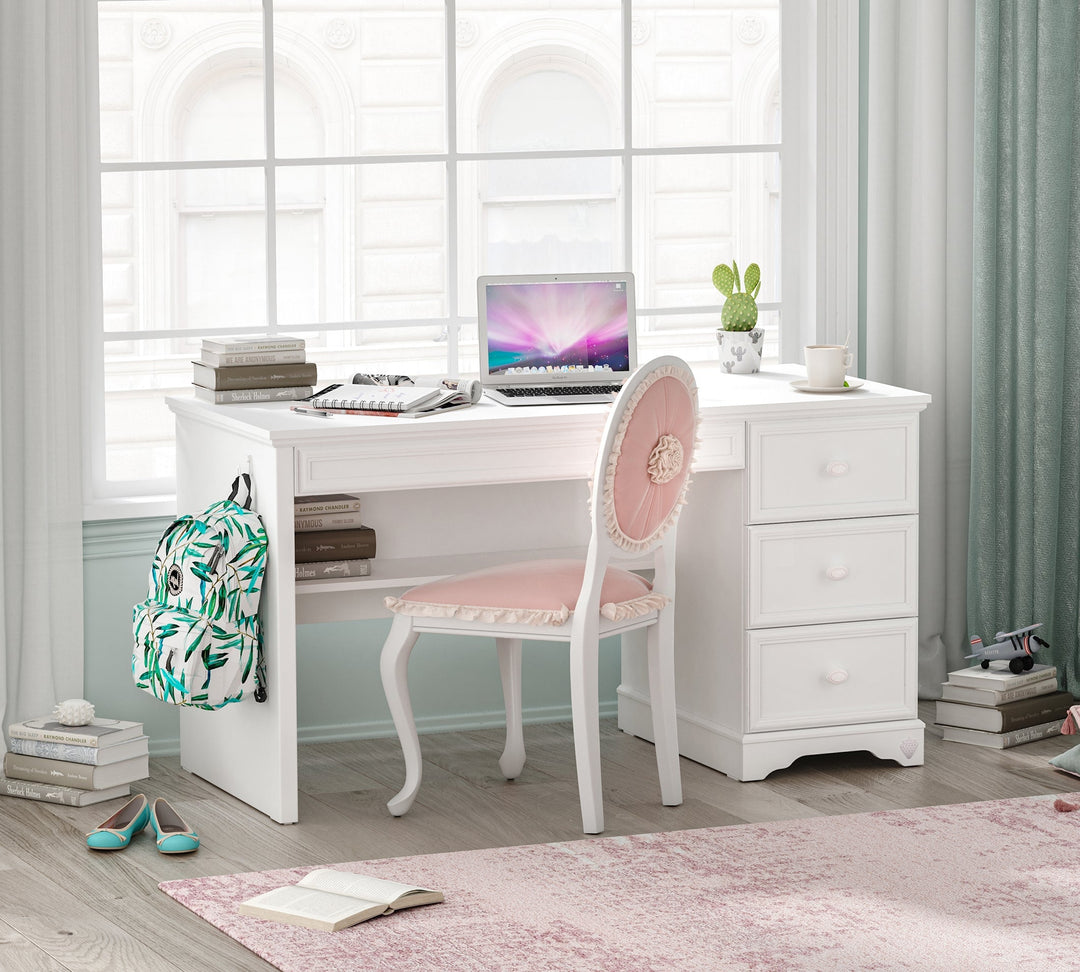 Rustic White Study Desk – Cilek World