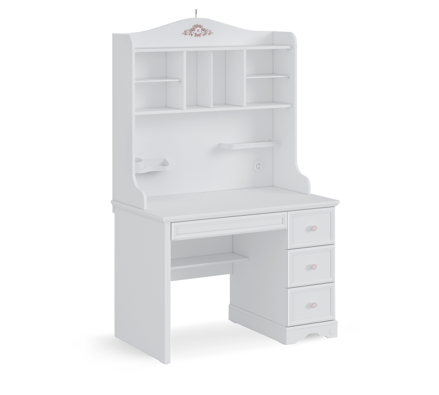 Rustic White Small Study Unit