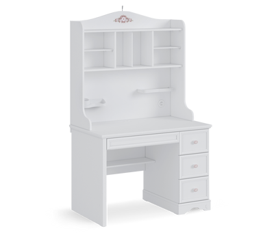 Rustic White Small Study Unit