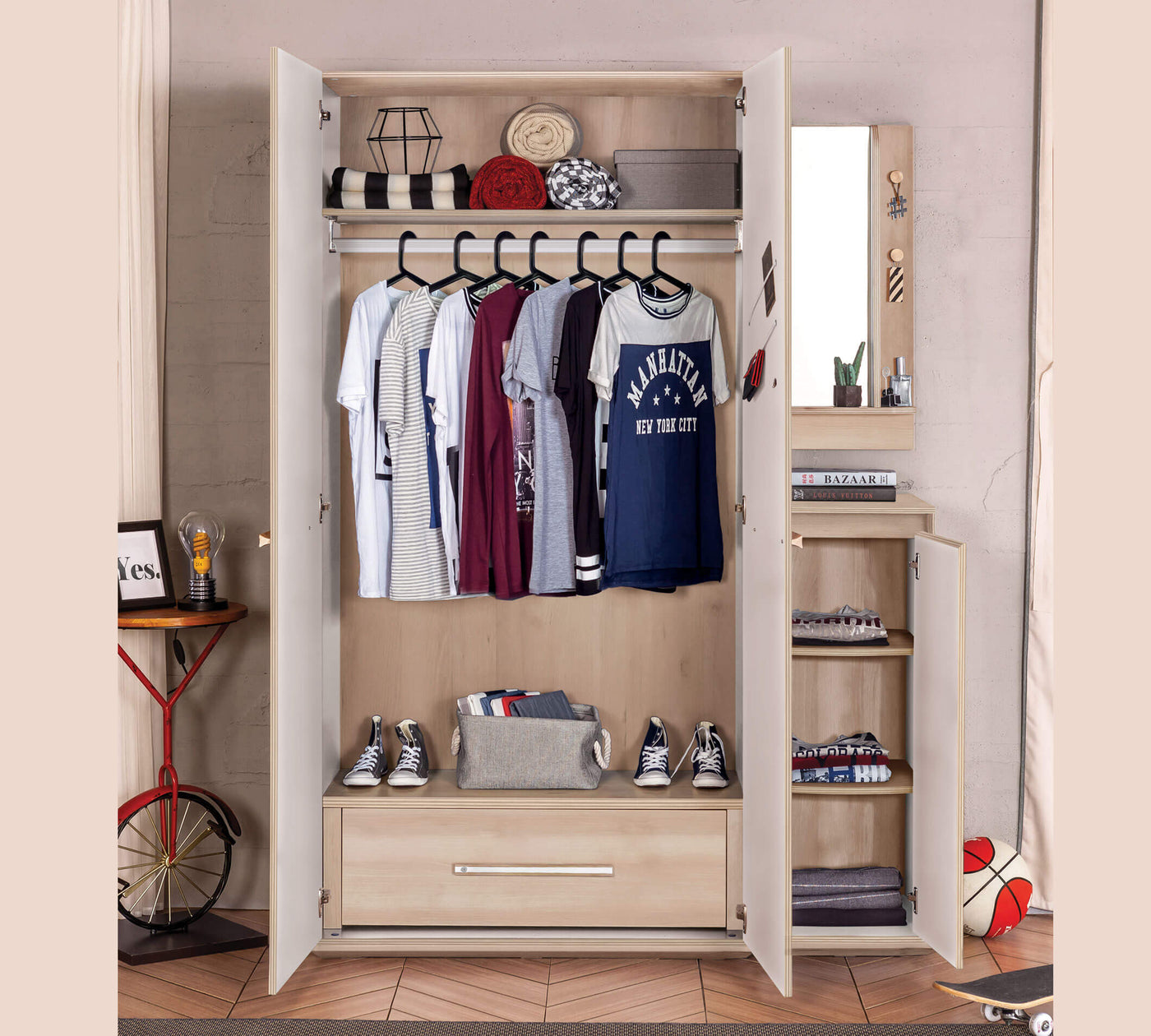 Duo 2 Doors Wardrobe