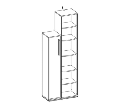 Duo Bookcase With Storage