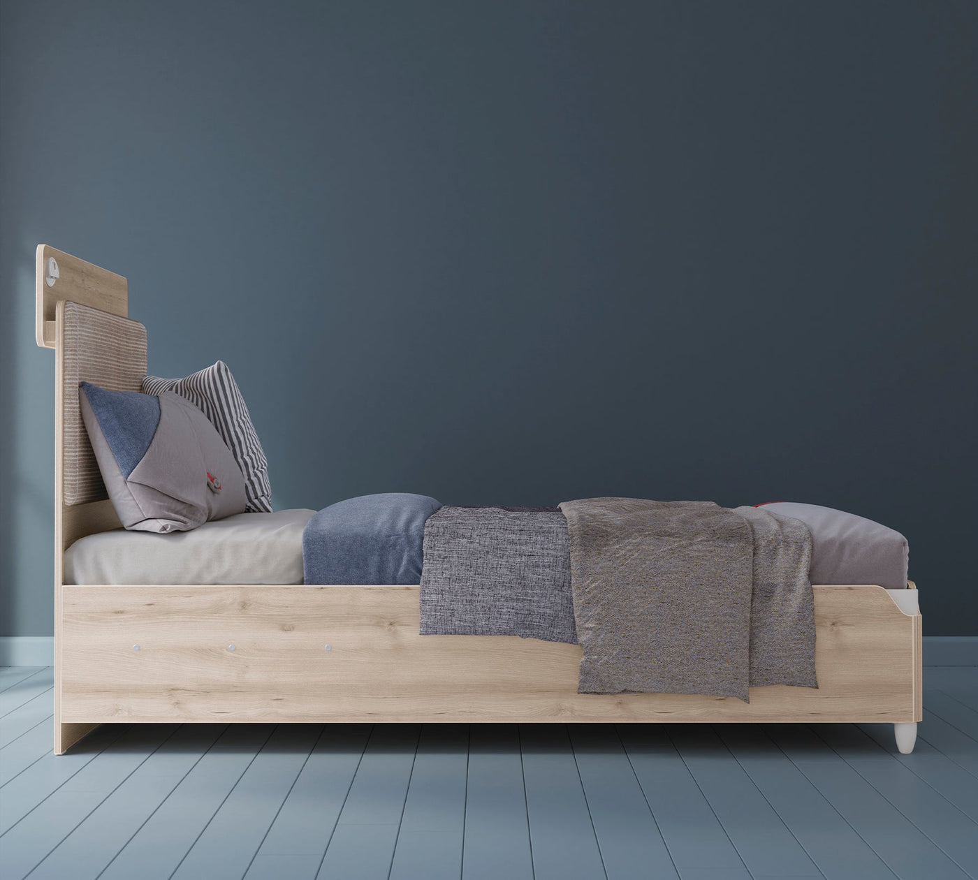 Duo Line Bed With Base (100x200 cm)