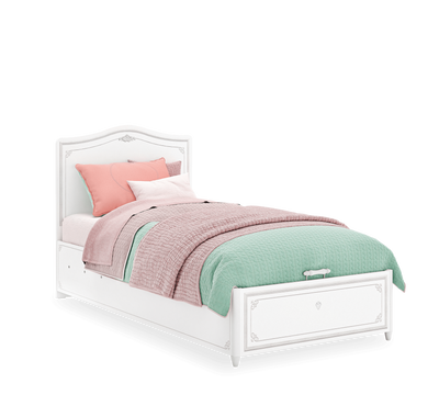 Selena Grey Bed With Base (100x200 cm)