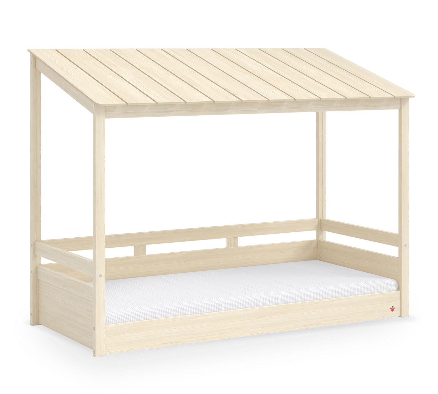 Montes Natural Bed With Wooden Roof