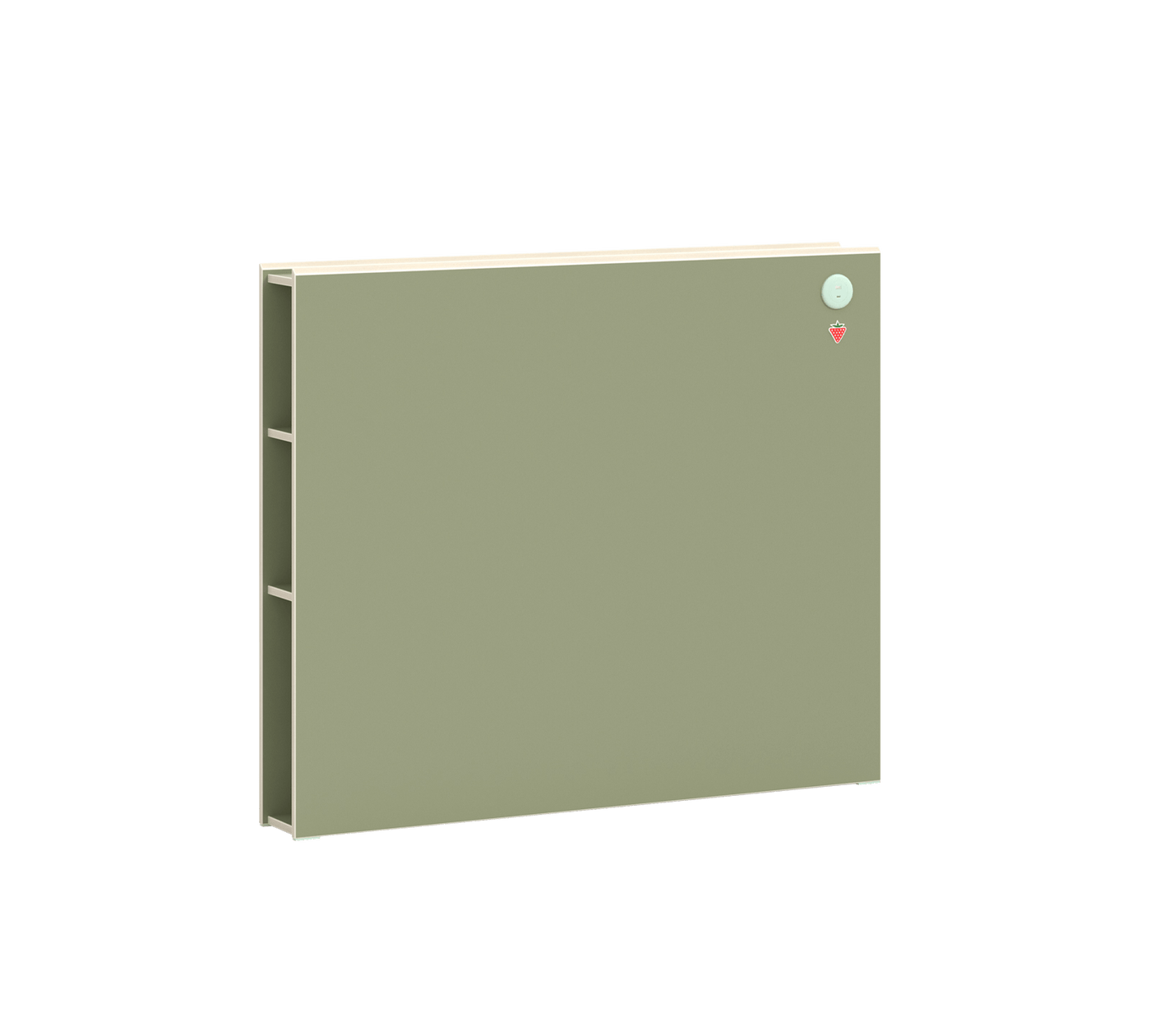 Montes Natural Bookshelf Headboard 120 cm
