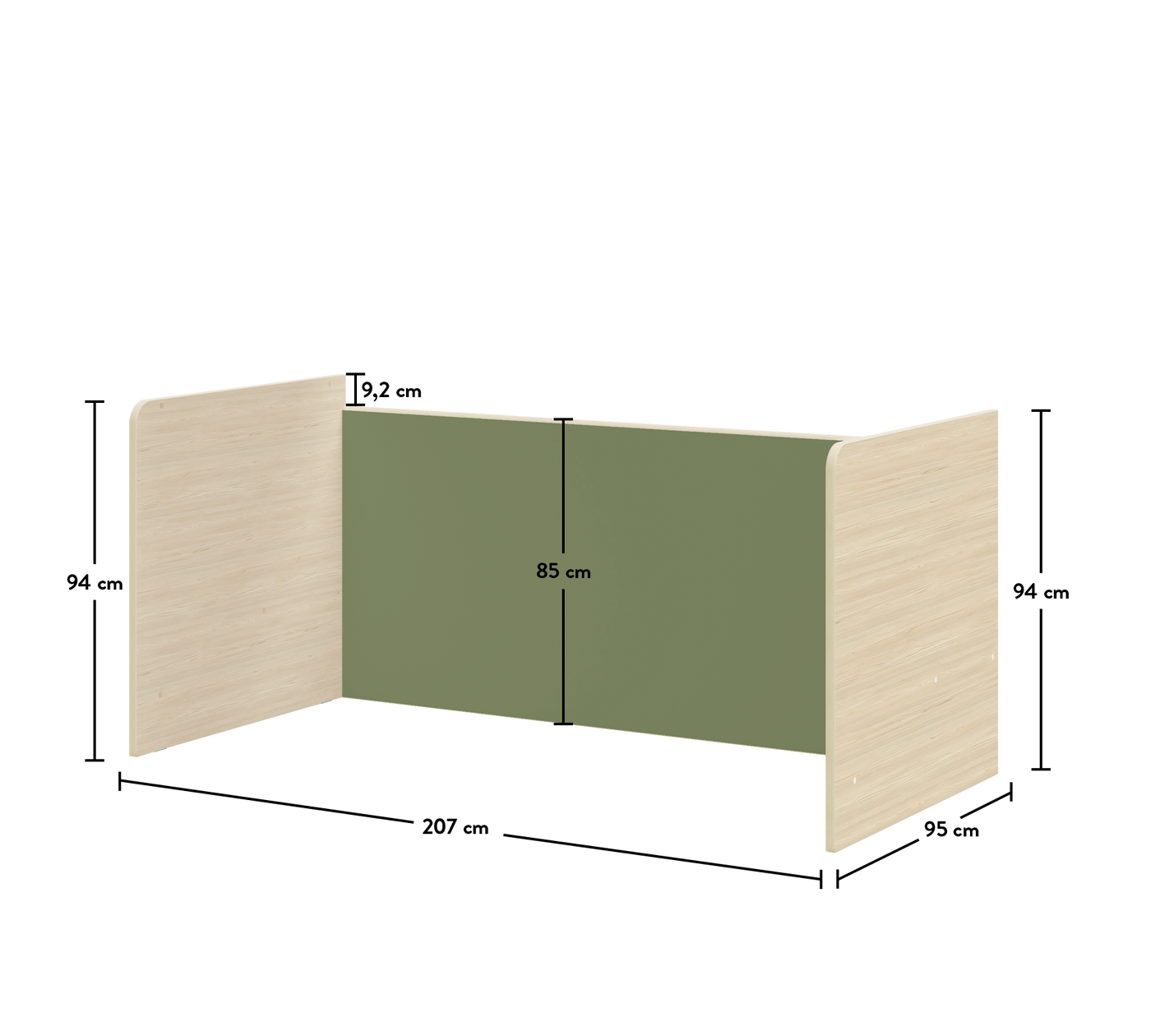 Studio Bunk Lower Case Natural