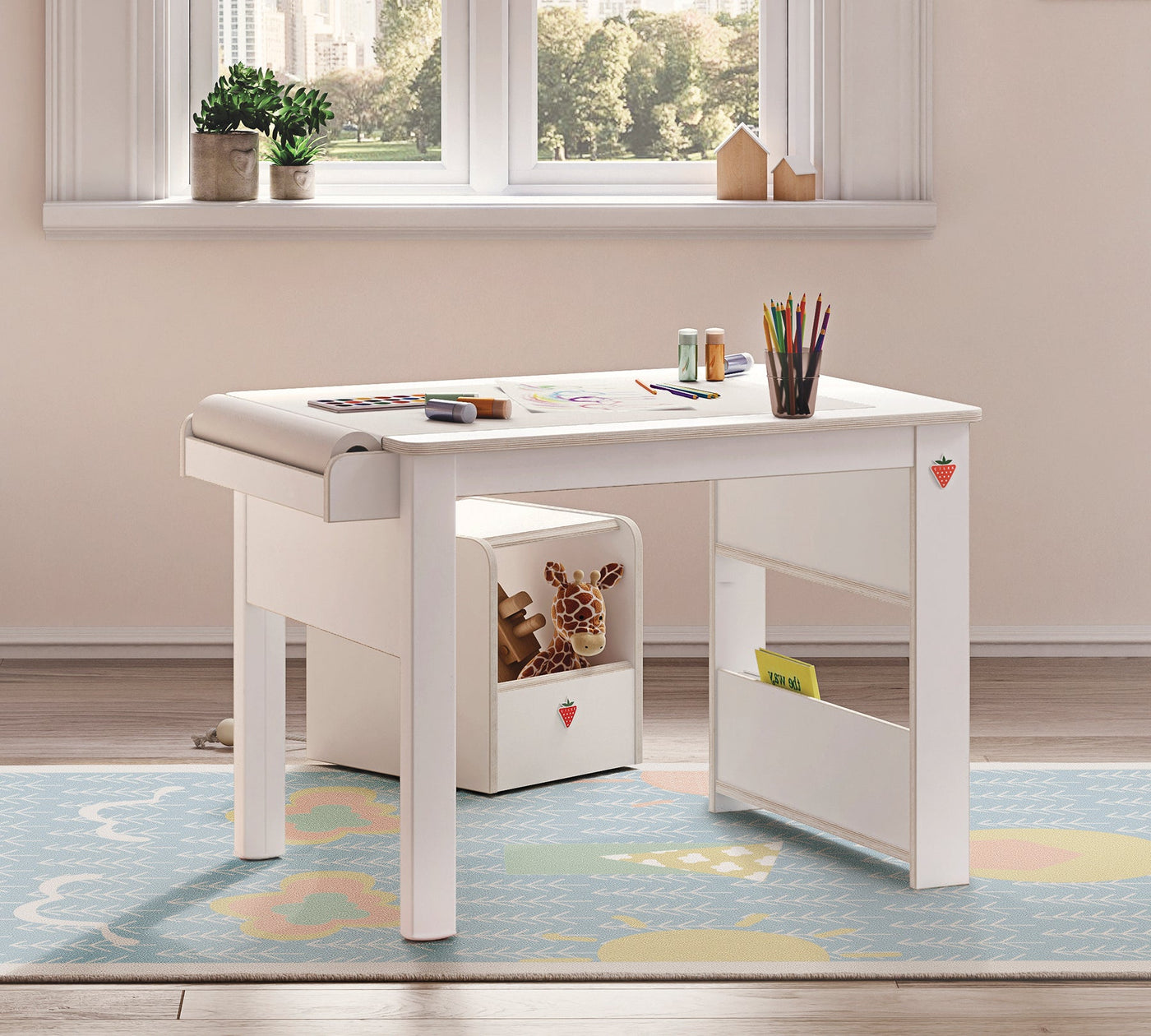 Montes White Play Desk