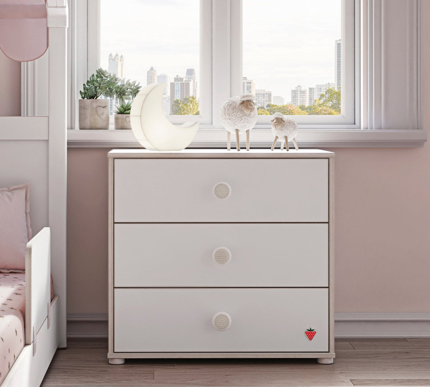 Montes White Small Dresser