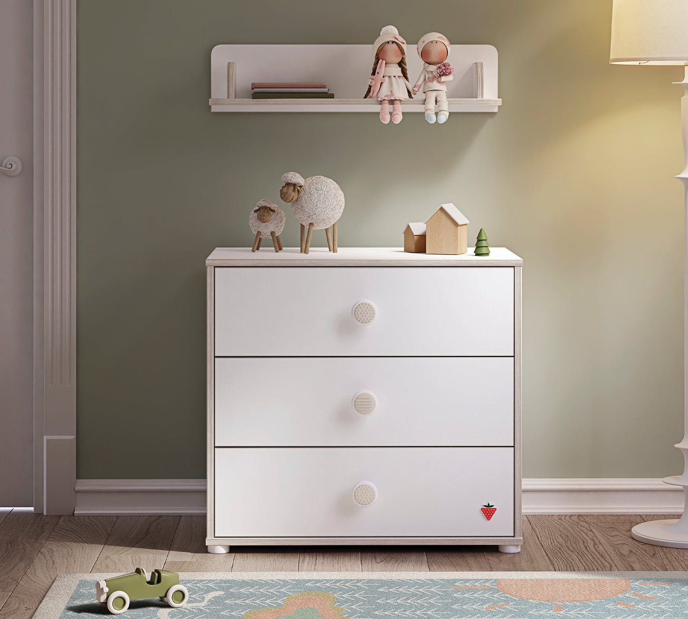 Montes White Small Dresser