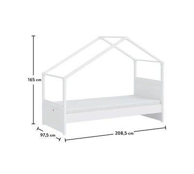 MONTES WHITE, سرير بسقف جانبي (90X200 سم)