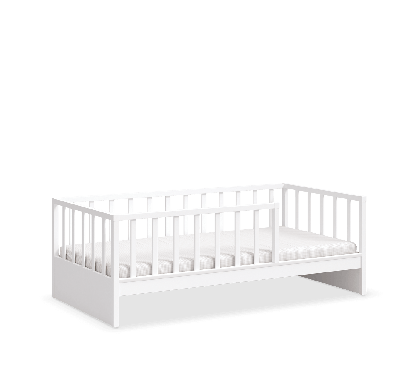 Montes White Alpha Bed Without Roof (100x200 cm)