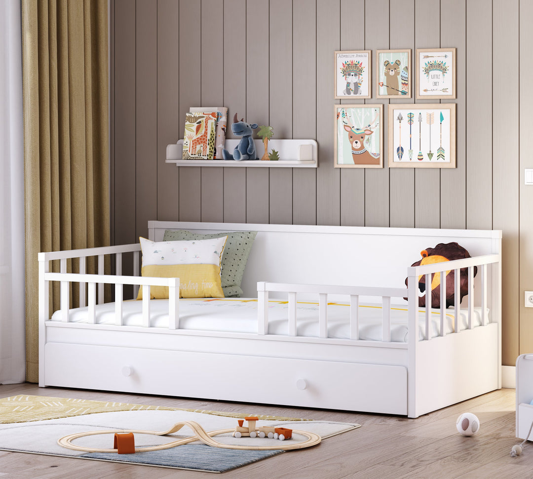 Daybed Bed Without Roof (Montes White)(100x200 cm) – Cilek World