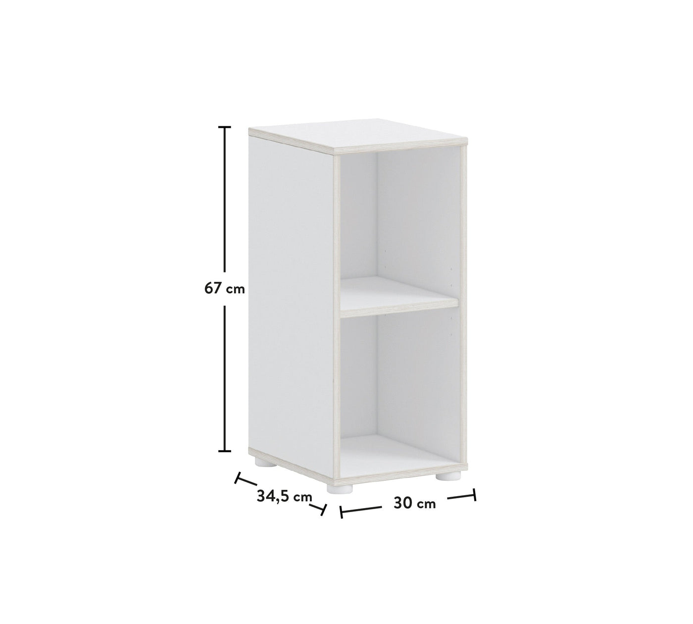 Montes White Small Size Storage