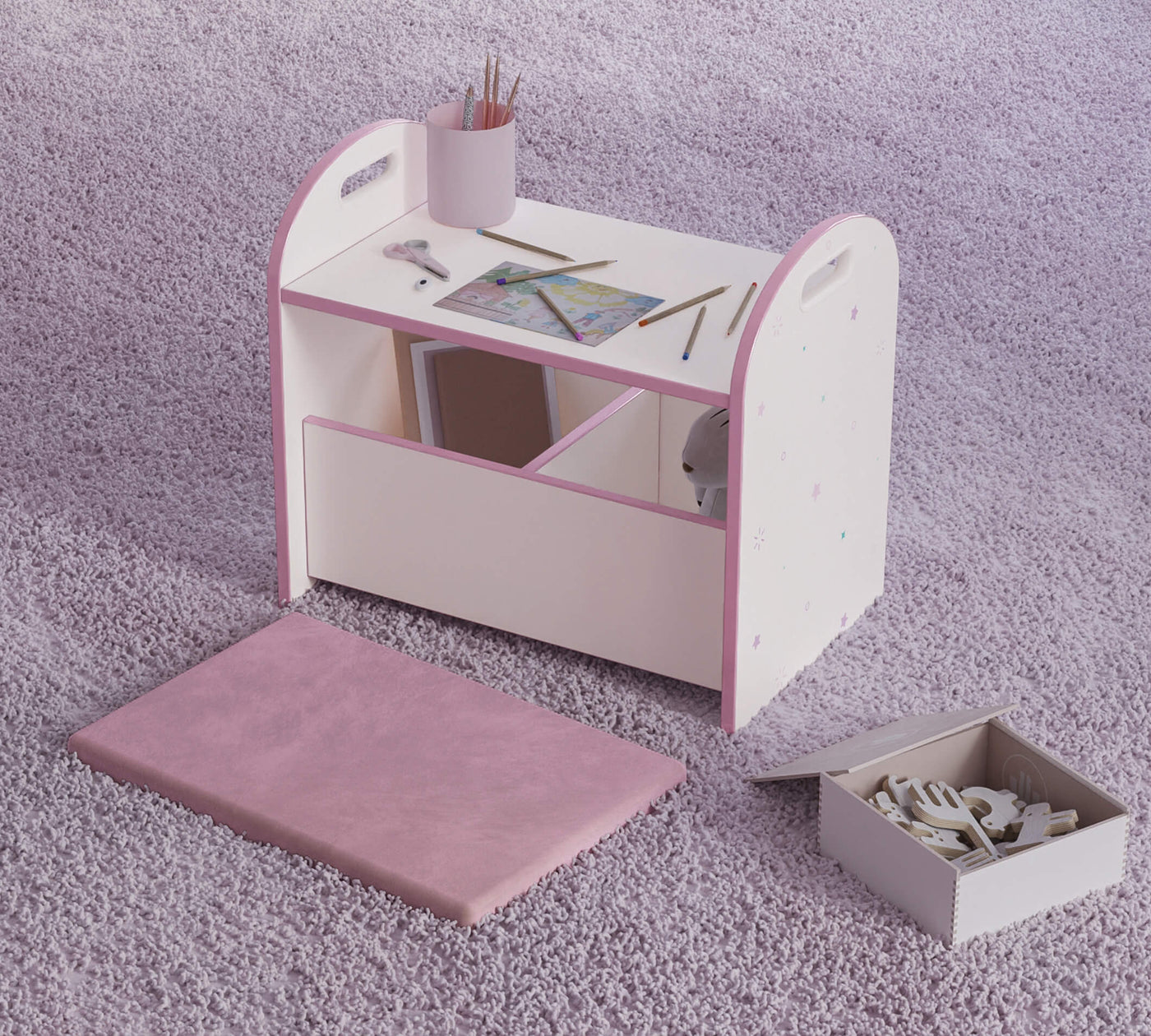 Princess Hocker/Spielzeugbox