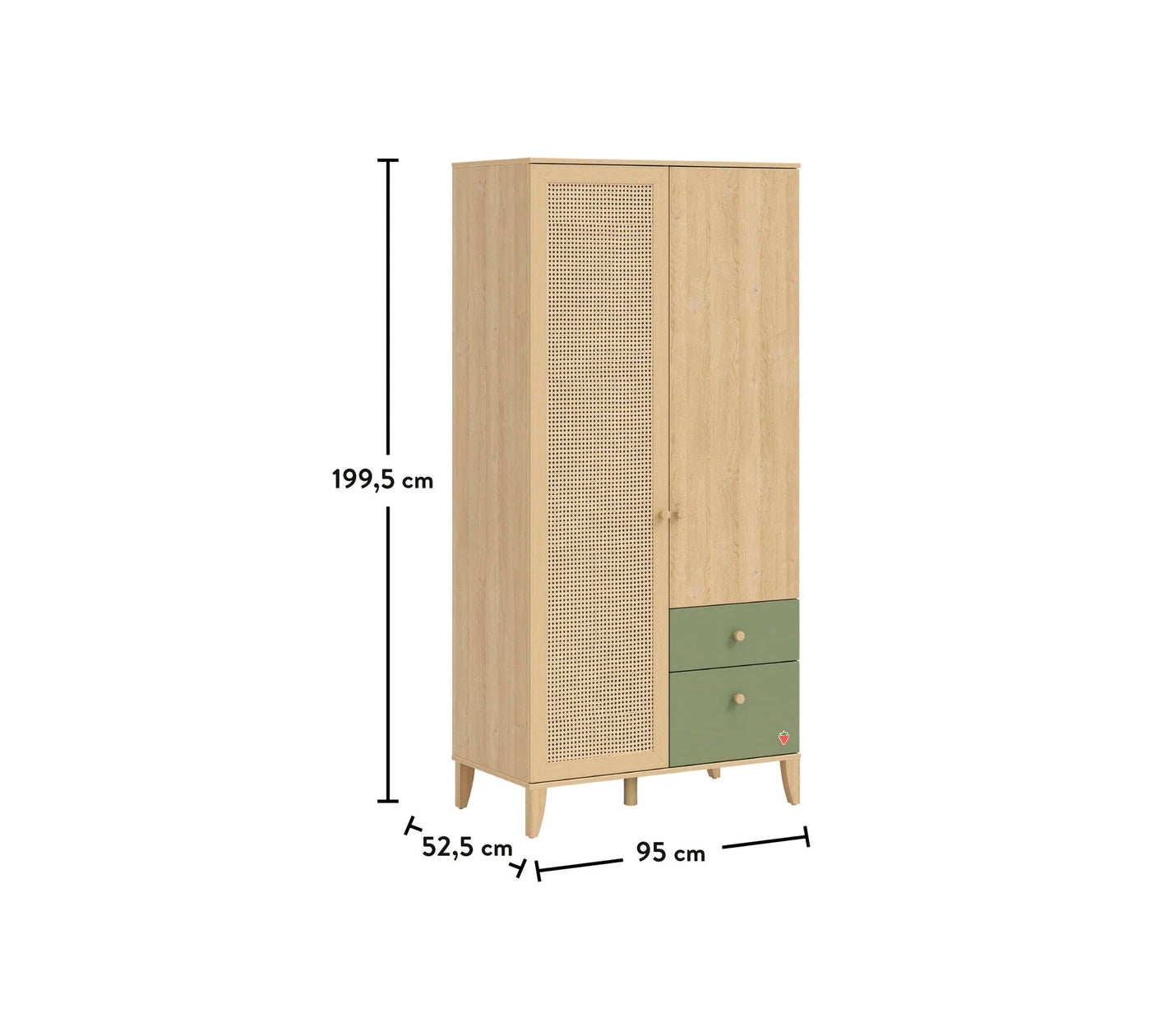 Loof 2 Doors Wardrobe