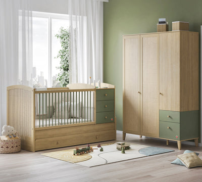 Loof Baby Kleiderschrank mit 3 Türen