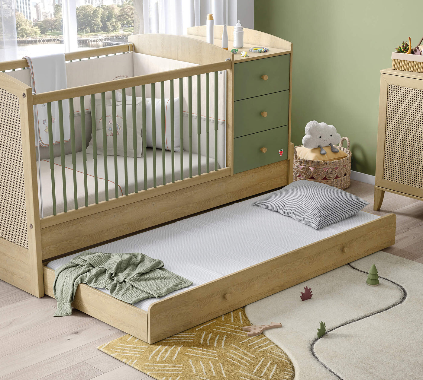 LOOF BABY, سرير أطفال قابل للتكبير (80X180 سم)