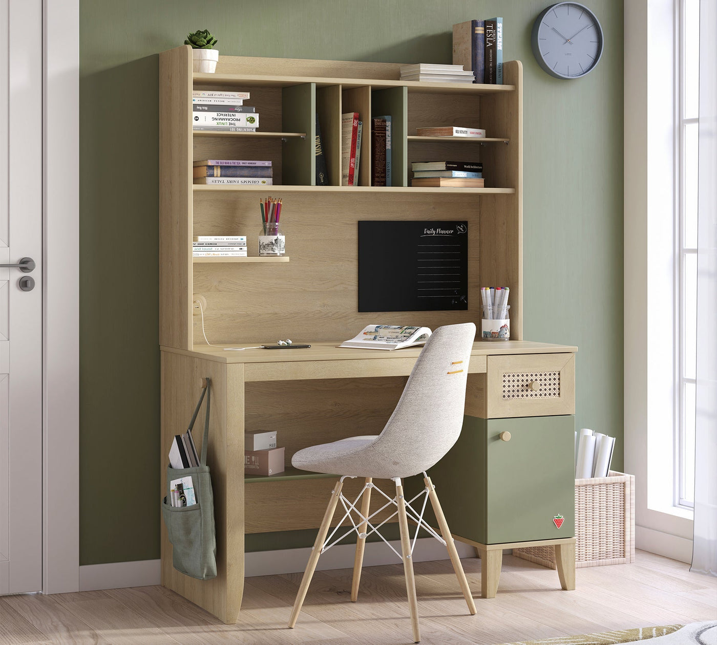 Loof Yüksek Study Desk With Unit