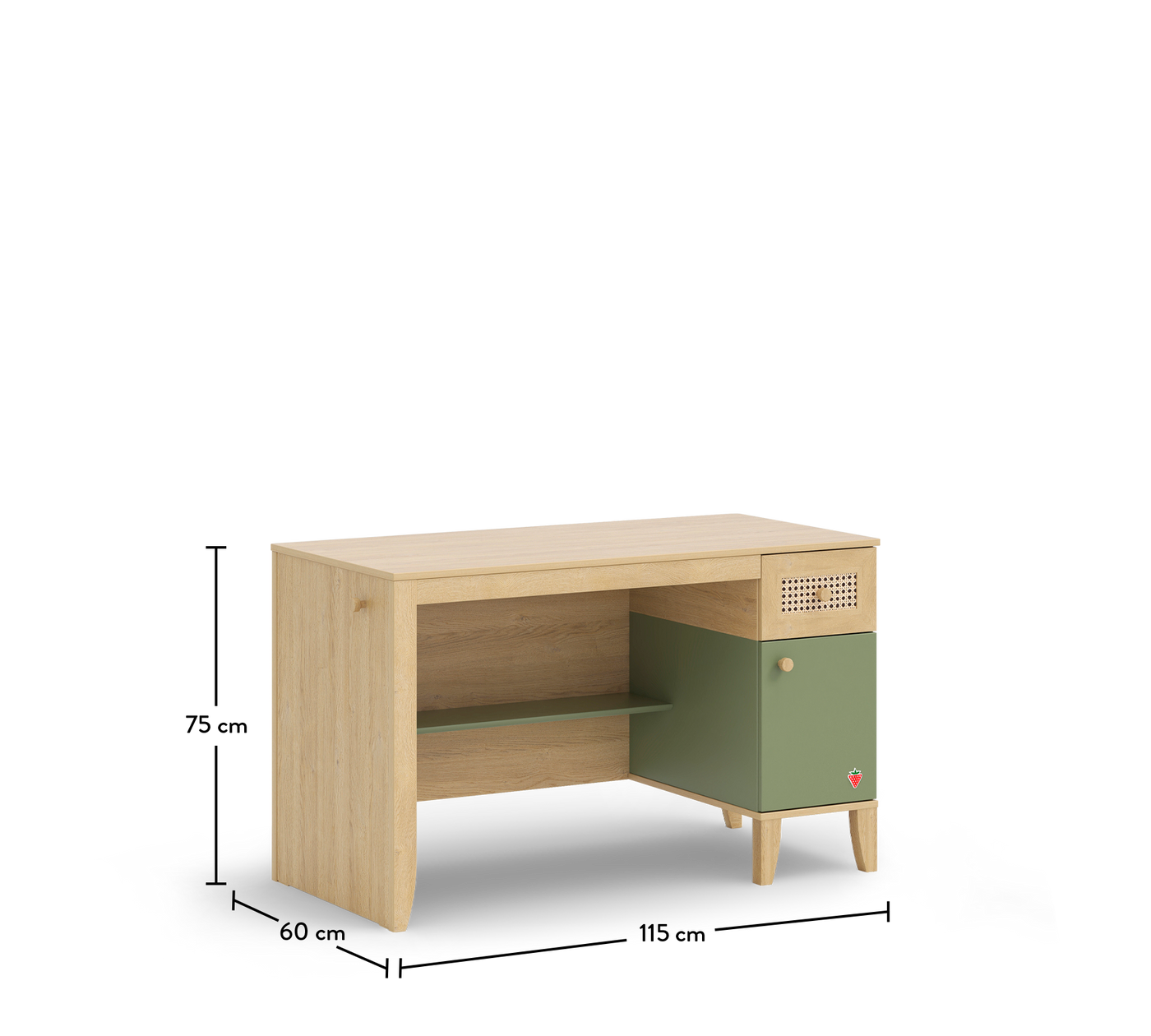 Loof Yüksek Study Desk With Unit