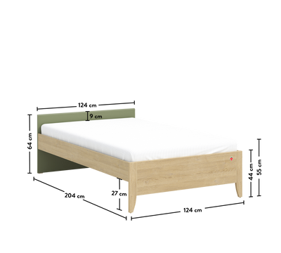 Loof Headless Bed (120x200 cm)